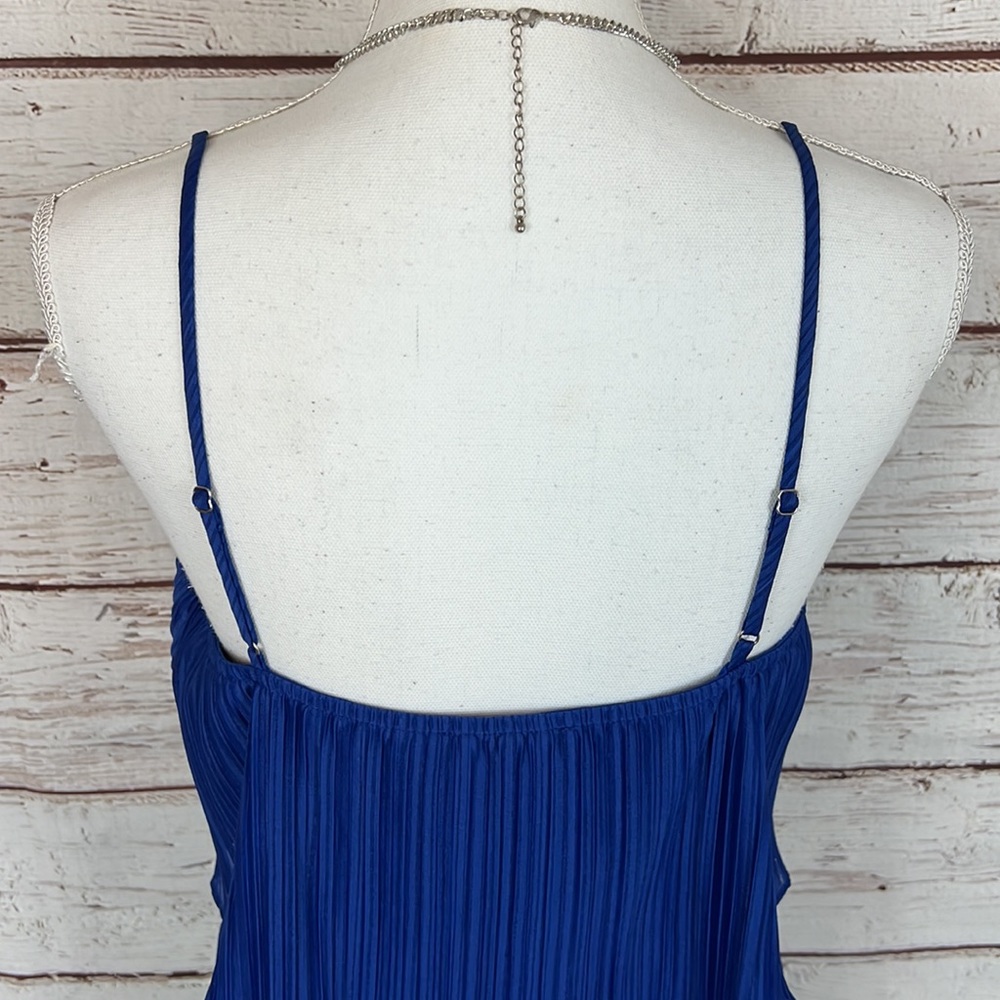 Gilli blue double tiered dress Womens medium - Picture 5 of 12